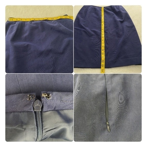 Kasper for ASL Womens Blue Short Sleeve Jacket and Skirt Suit Set Size 8 - Picture 10 of 12